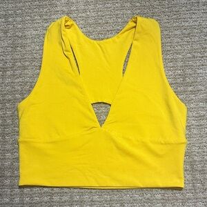 Yellow Women's Sleeveless Top
